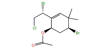 (Z,R)-2,6-Dibromo-1-chloro-3(8)-ochtoden-4-yl acetate